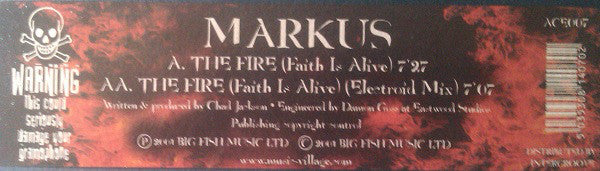 Markus : The Fire (Faith Is Alive) (12")