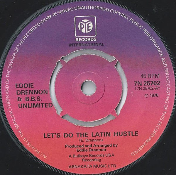 Eddie Drennon & The B.B.S. Unlimited : Let's Do The Latin Hustle (7", Single, Kno)