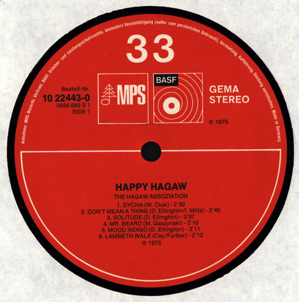 Hagaw : Happy Hagaw (LP, RE)