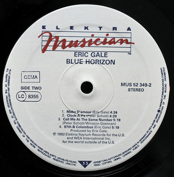 Eric Gale : Blue Horizon (LP, Album)