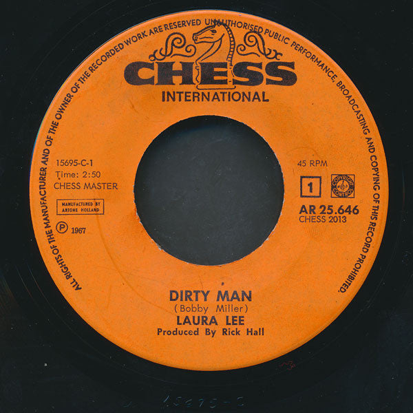 Laura Lee : Dirty Man / It's Mighty Hard (7")