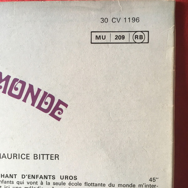 Maurice Bitter : Pérou (LP, RE)