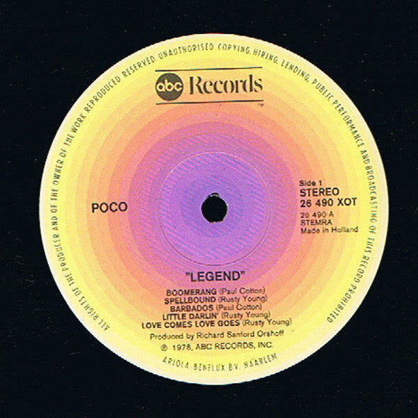 Poco (3) : Legend (LP, Album)