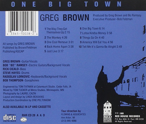 Greg Brown (3) : One Big Town (CD)