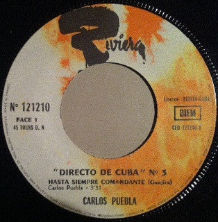 Carlos Puebla : Directo De Cuba N°3 (7")