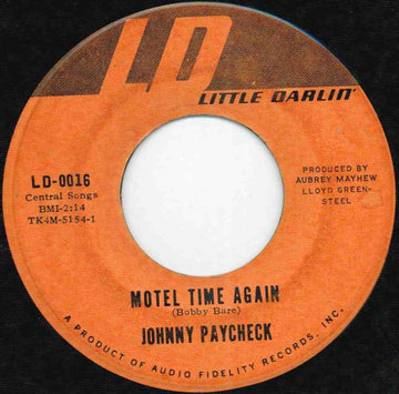 Johnny Paycheck : Motel Time Again (7")