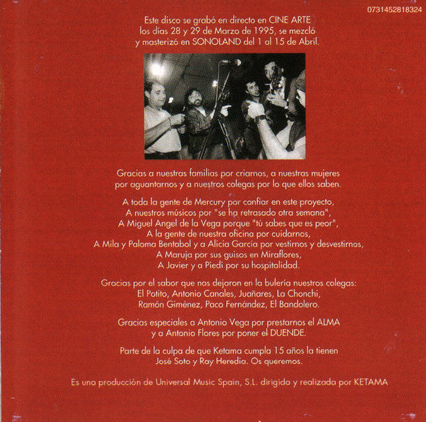 Ketama (2) : De Akí A Ketama (CD, Album, RE)