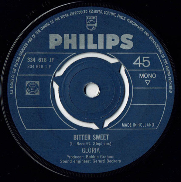 Unit Gloria : Bitter Sweet / Tides Of Life (7", Single, Mono)