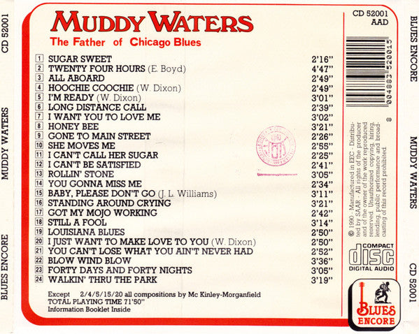 Muddy Waters : The Father Of Chicago Blues (CD, Comp)