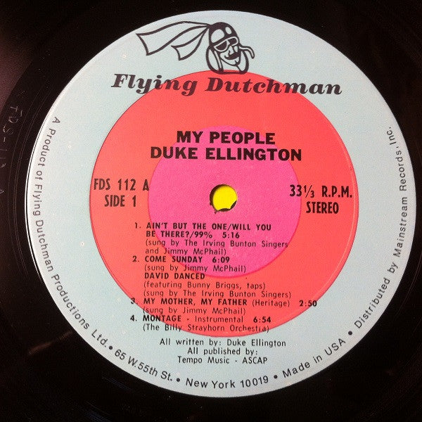 Duke Ellington With Joya Sherrill : Duke Ellington's My People (LP, Album, RE, Gat)
