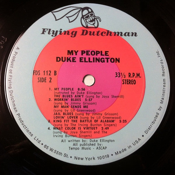 Duke Ellington With Joya Sherrill : Duke Ellington's My People (LP, Album, RE, Gat)