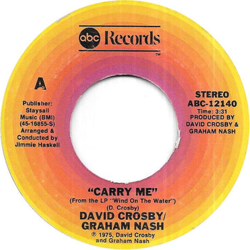 Crosby & Nash : Carry Me (7")