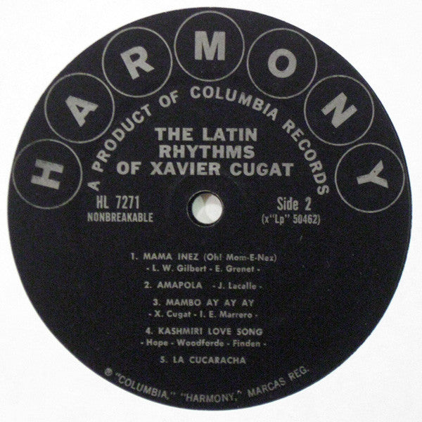 Xavier Cugat : The Latin Rhythms Of Xavier Cugat (LP, Album)
