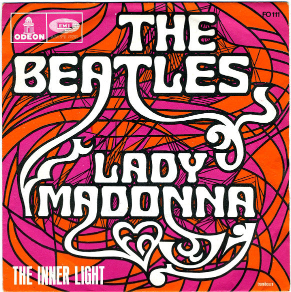 The Beatles : Lady Madonna (7", Single, RE)