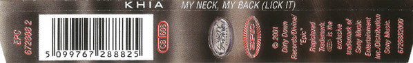 Khia : My Neck, My Back (Lick It) (CD, Maxi)
