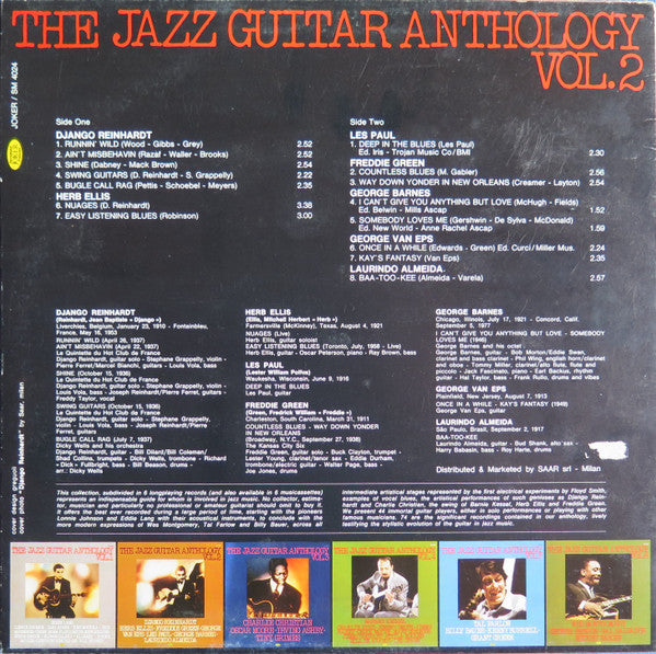 Various : The Jazz Guitar Anthology Vol. 2 (LP, Comp)