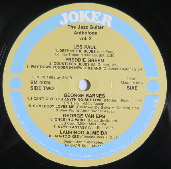Various : The Jazz Guitar Anthology Vol. 2 (LP, Comp)
