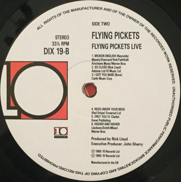 Flying Pickets* : Live (LP)