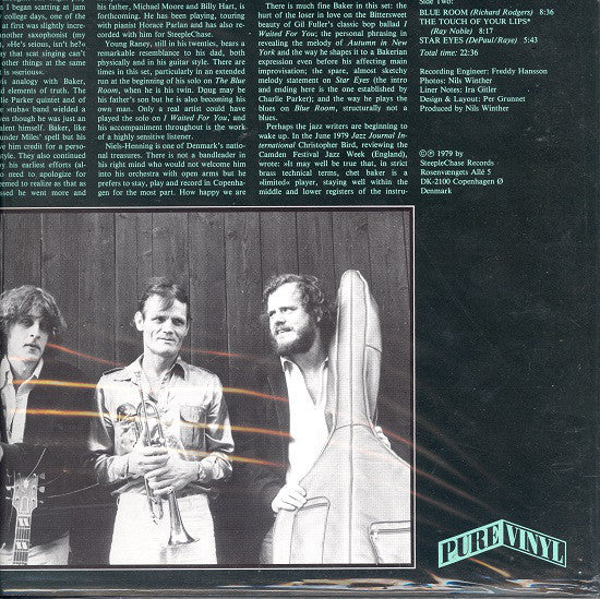 Chet Baker : The Touch Of Your Lips (LP, Album, RE, 180)