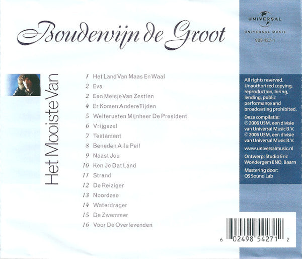 Boudewijn de Groot : Het Mooiste Van (CD, Comp)