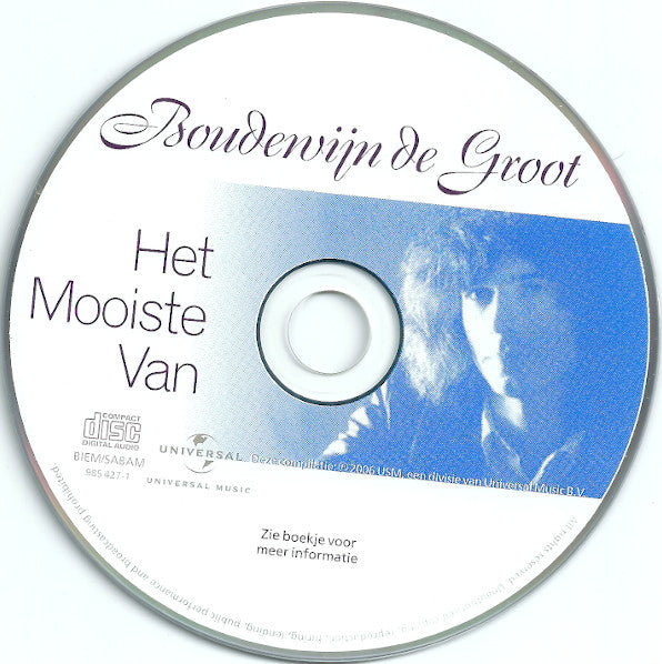 Boudewijn de Groot : Het Mooiste Van (CD, Comp)