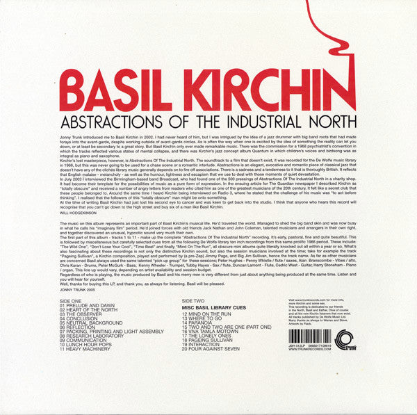 Basil Kirchin : Abstractions Of The Industrial North (LP)