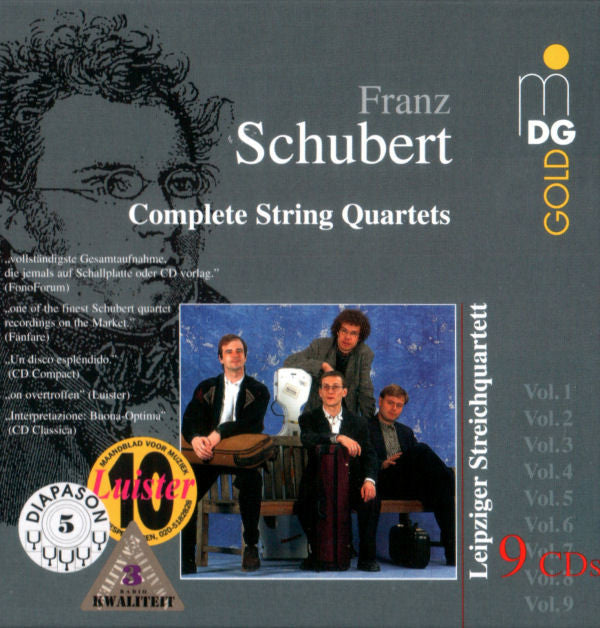 Franz Schubert - Leipziger Streichquartett : Complete String Quartets (9xCD, Comp + Box)