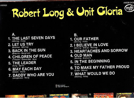 Robert Long & Unit Gloria : The Best Of Robert Long & Unit Gloria  (LP, Comp)