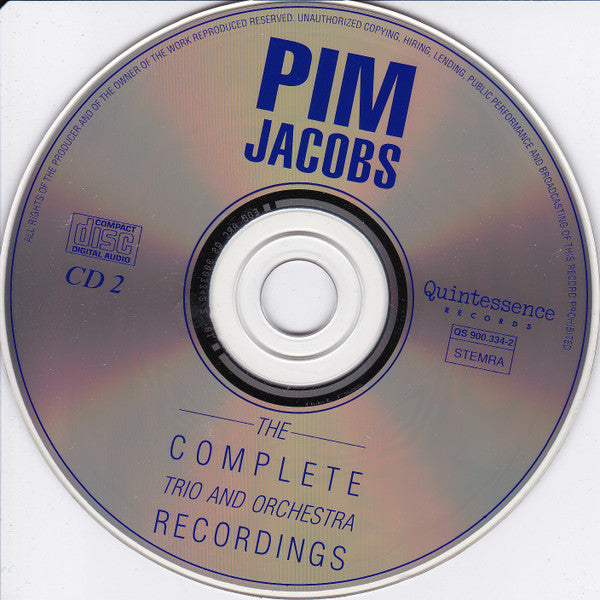 Pim Jacobs : The Complete Trio And Orchestra Recordings (3xCD, Comp)
