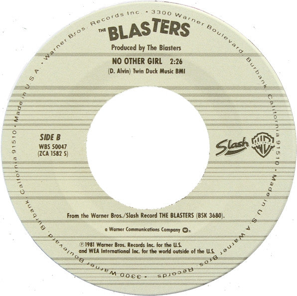 The Blasters : I'm Shakin' (7", Single, Spe)