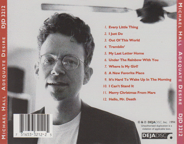 Michael Hall : Adequate Desire (CD)