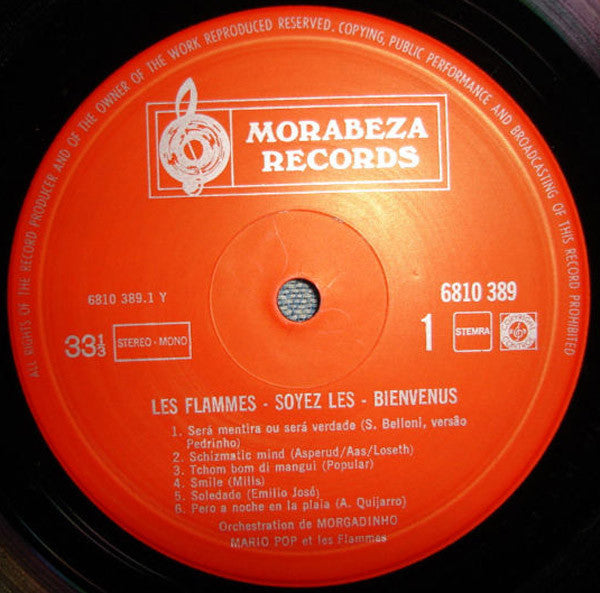 Les Flammes : Soyez Les Bienvenus (LP, Album)