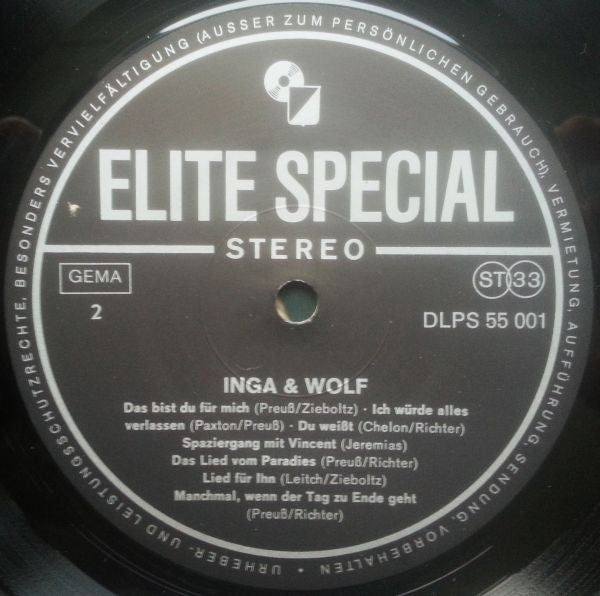 Inga & Wolf : Songs Und Chansons (LP, Album)