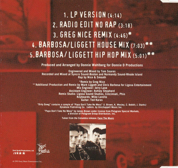 New Kids On The Block : Dirty Dawg (CD, Maxi)