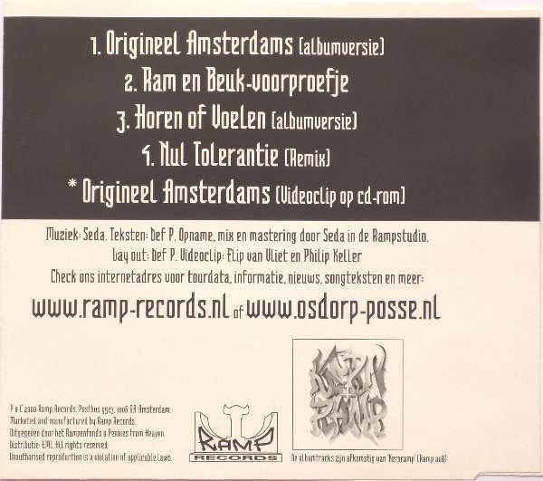 Osdorp Posse : Origineel Amsterdams (CD, Maxi, Enh)