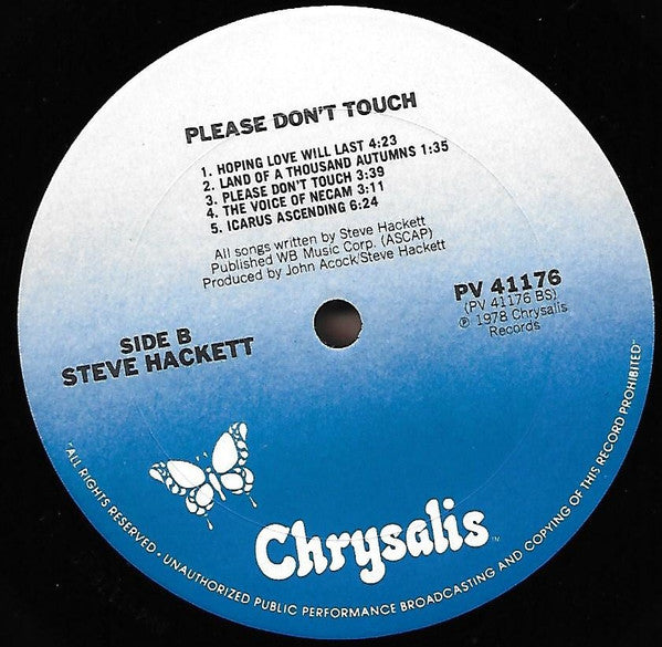 Steve Hackett : Please Don't Touch! (LP, Album, RE)