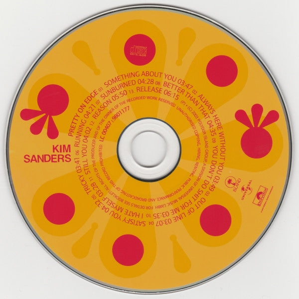 Kim Sanders : Pretty On Edge (CD, Album, Copy Prot.)