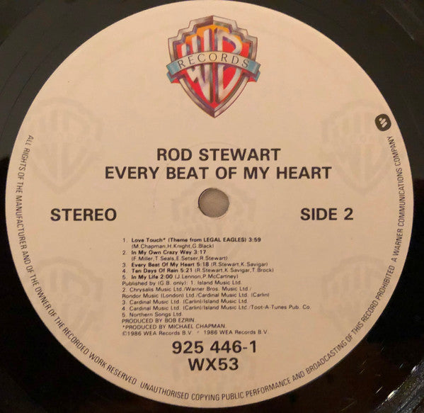 Rod Stewart : Every Beat Of My Heart (LP, Album)