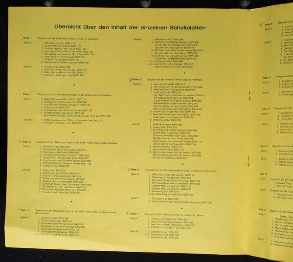 Johann Sebastian Bach - Walter Kraft : Das Gesamte Orgelwerk (18xLP)