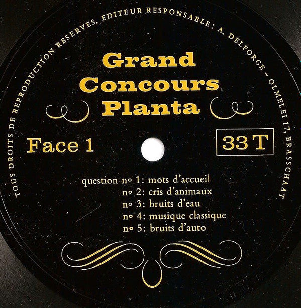 No Artist :  Grand Concours Planta  (Flexi, 7")