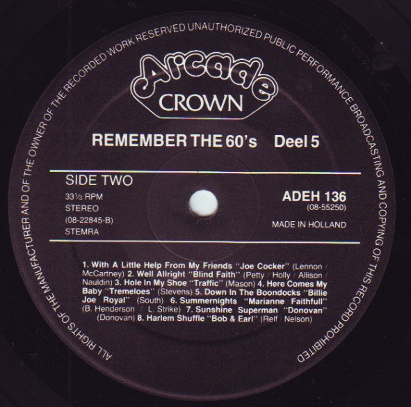 Various : Remember The 60's (Volume 5) (2xLP, Comp)