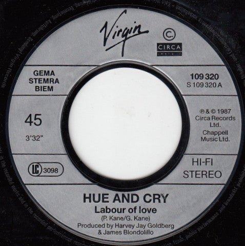 Hue & Cry : Labour Of Love (7", Single)