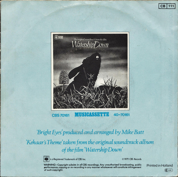 Art Garfunkel : Bright Eyes (7", Single)