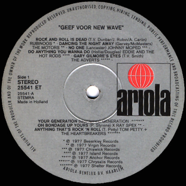 Various : Geef Voor New Wave (LP, Comp)