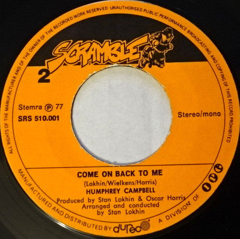 Humphrey Campbell : Angel (7", Single)