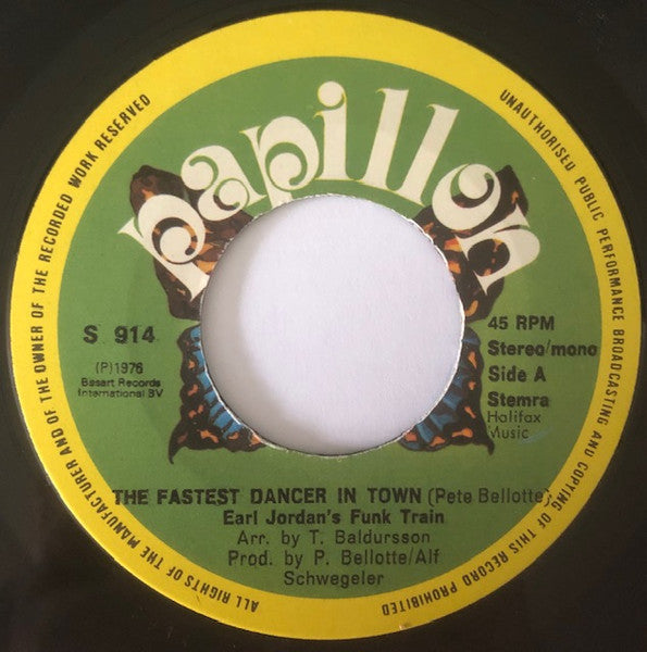 Earl Jordan's Funk Train : The Fastest Dancer In Town (7", Single)