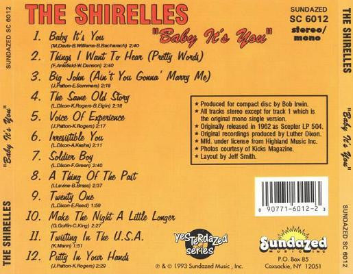 The Shirelles : Baby It's You (CD, Album, Mono, RE)