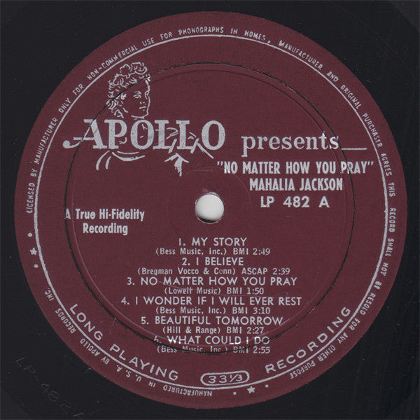 Mahalia Jackson : No Matter How You Pray (LP, Comp)