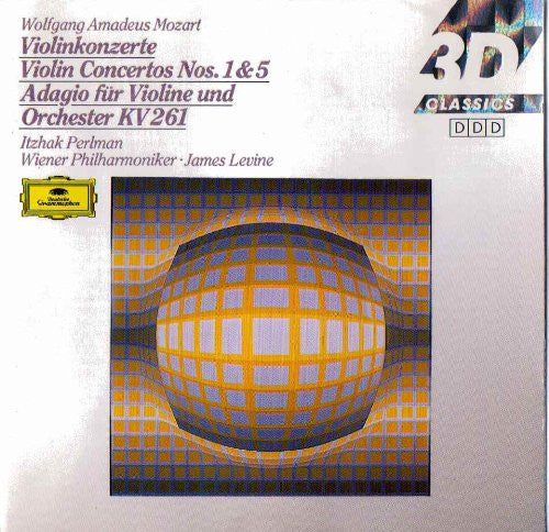 Itzhak Perlman : Wolfgang Amadeus Mozart Violinkonzerte Violin Concertos Nos. 1 & 5 Adagio Fur Violine Und Orchester KV261 (CD, Album, RE)