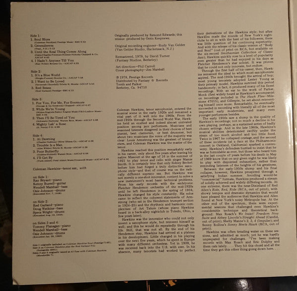 Coleman Hawkins : The Real Thing (2xLP, Comp)